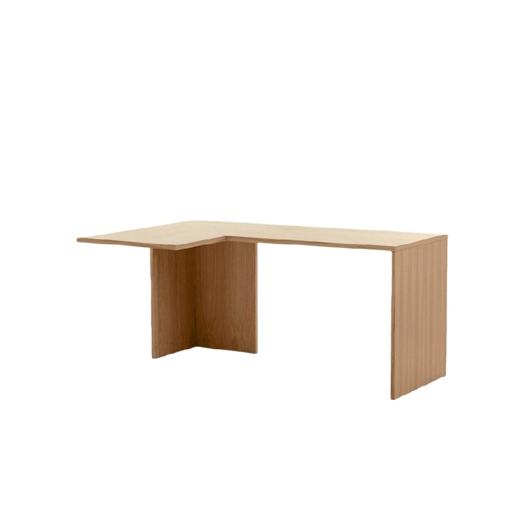 L-shaped desk for home office in engineered wood - 150 x 75 x 75